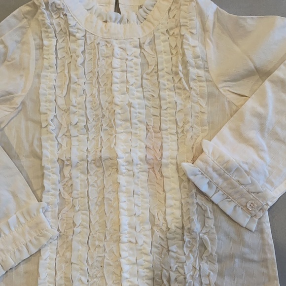 Girls sz6 ruffled long sleeve shirt - Picture 7 of 7